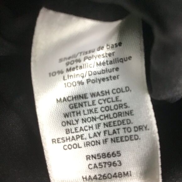 Halogen Women’s Small Black Eyelash Textured Sleeveless Blouse Top - Picture 12 of 15